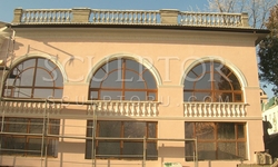 Balustrade on the facade